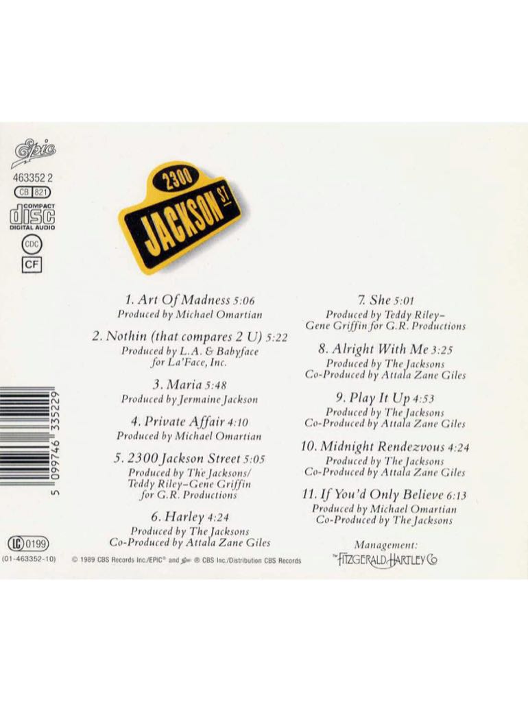 2300 Jackson Street - Jacksons (12” - 53) music collectible [Barcode 074644091120] - Main Image 2