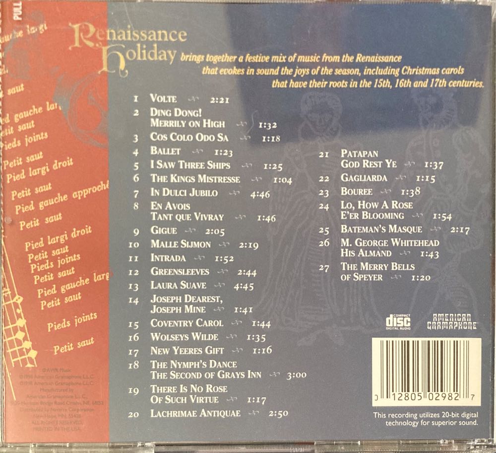 Renaissance Holiday - Davis, Chip (CD) music collectible [Barcode 012805029827] - Main Image 2
