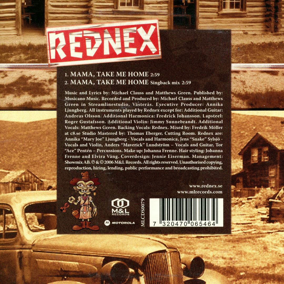 Mama take me home - Rednex (CD) music collectible [Barcode 7320470065464] - Main Image 2