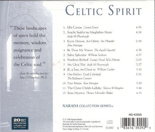 Celtic Spirit - Various (CD) music collectible [Barcode 020831172127] - Main Image 2