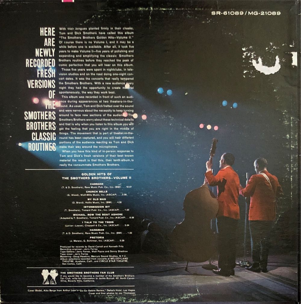 Golden Hits Of The Smothers Brothers Vol. 2 - The Smothers Brothers (12”) music collectible - Main Image 2
