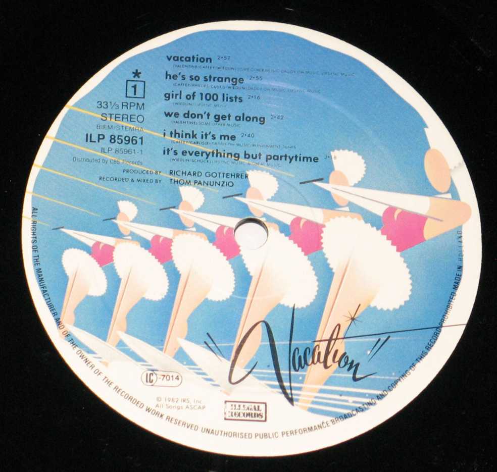 Vacation - Go-Go’s (12” - 32) music collectible - Main Image 3