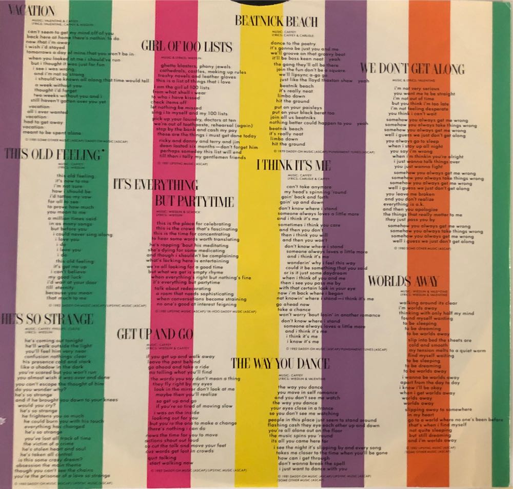 Vacation - Go-Go’s (12” - 36) music collectible - Main Image 3