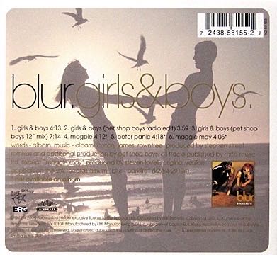 Girls & Boys: Pet Shop Boys Remix (Single) (WMA) - Blur (CD) music collectible [Barcode 724385815522] - Main Image 2