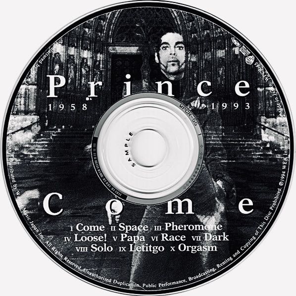 Come - Prince (CD - 4843) music collectible [Barcode 093624570028] - Main Image 4
