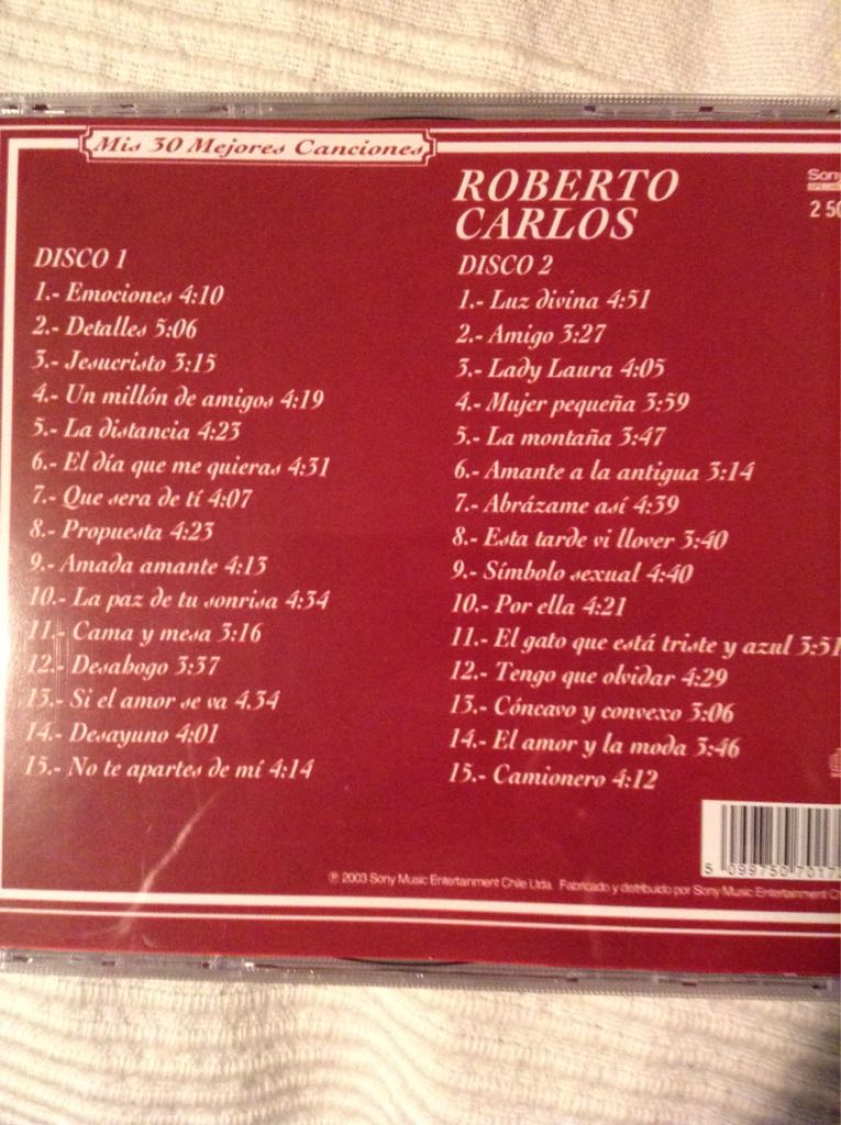 Roberto Carlos - Roberto Carlos music collectible [Barcode 5099750701720] - Main Image 2