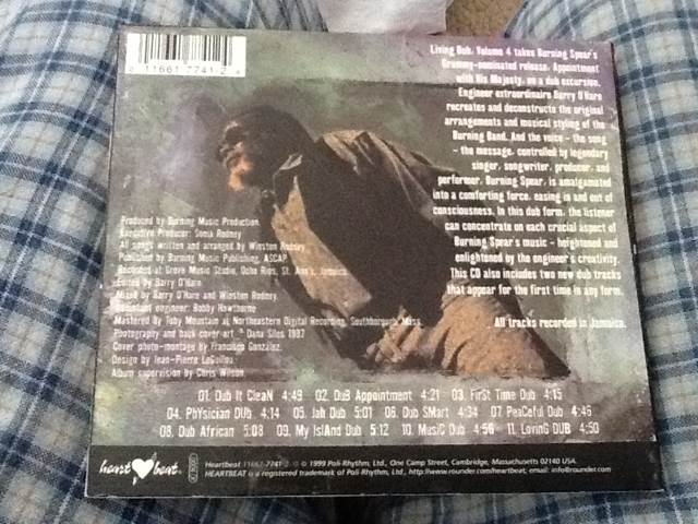 Living Dub, Vol. 4 - Burning Spear (CD) music collectible [Barcode 011661774124] - Main Image 2