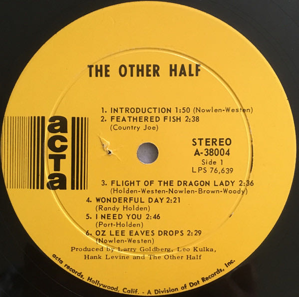The Other Half - Other Half, The (12”) music collectible - Main Image 3