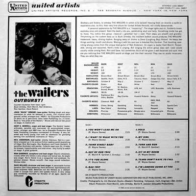 Outburst - Wailers, The (MP3 - 31) music collectible - Main Image 2