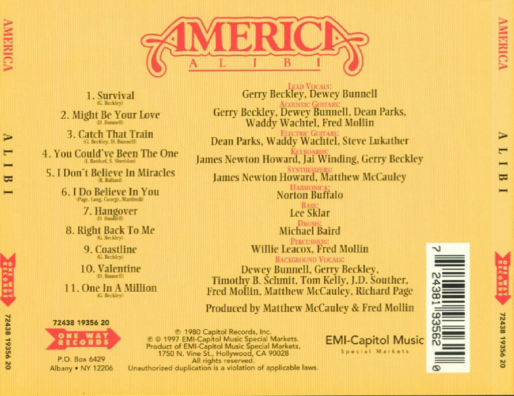 Alibi - America (CD) music collectible - Main Image 2