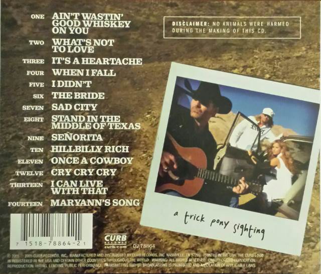 R.I.D.E. - Trick Pony (CD - 46) music collectible [Barcode 715121886487] - Main Image 2