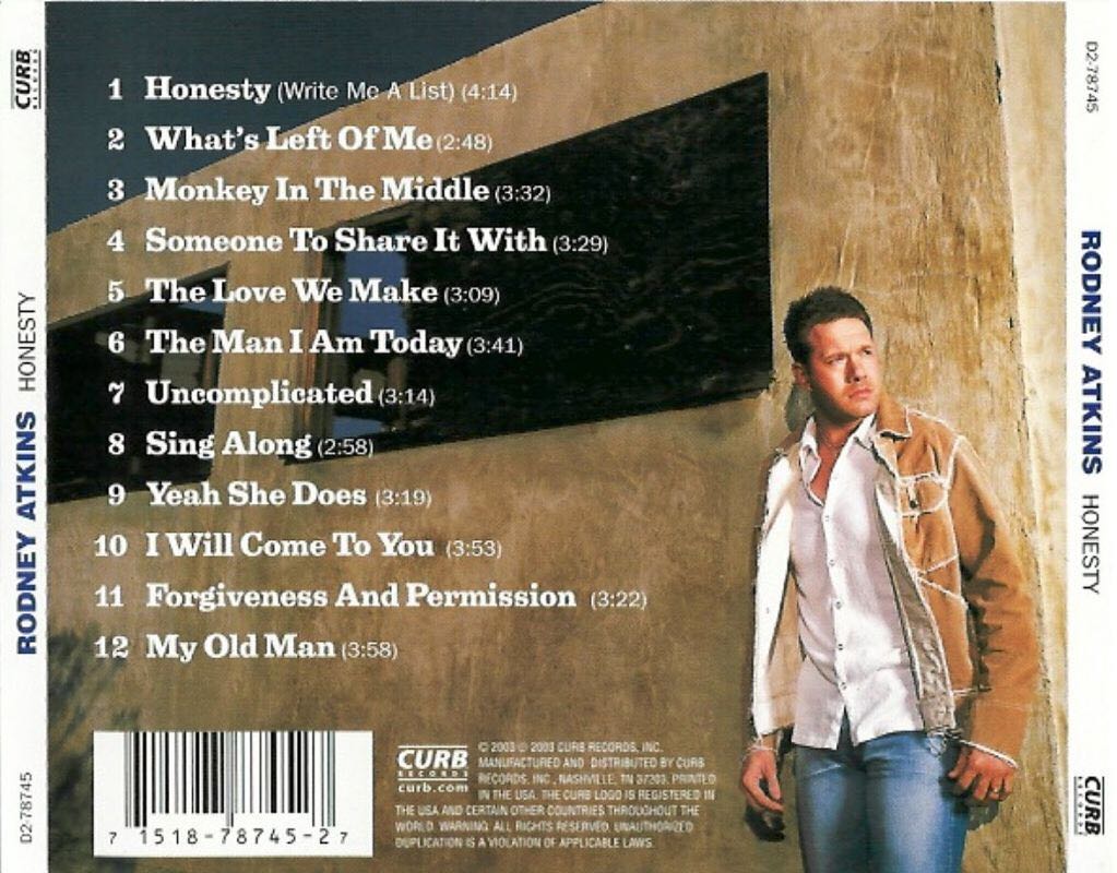 Honesty - Rodney Atkins (CD) music collectible - Main Image 2