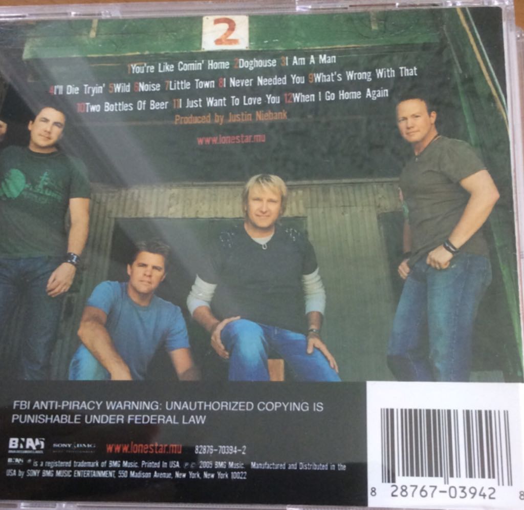 Coming Home - Lonestar (CD) music collectible [Barcode 828767039428] - Main Image 2