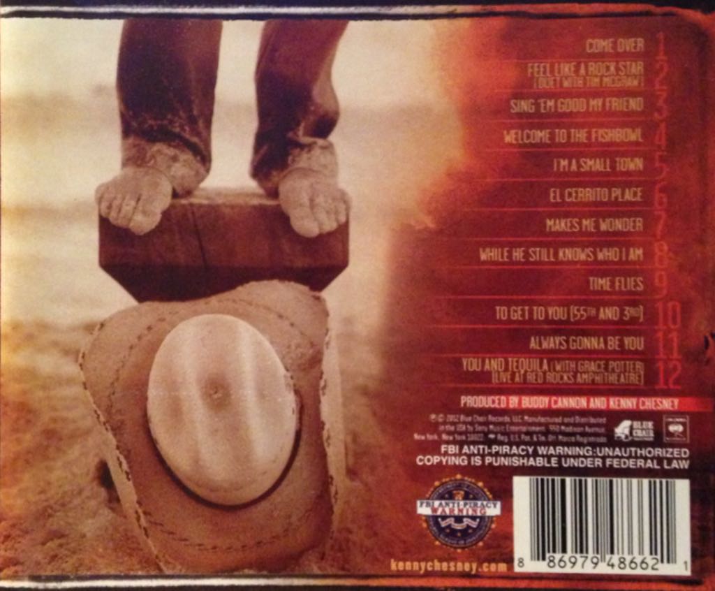 Welcome To The Fishbowl - Kenny Chesney (CD - 54) music collectible [Barcode 886979486621] - Main Image 2