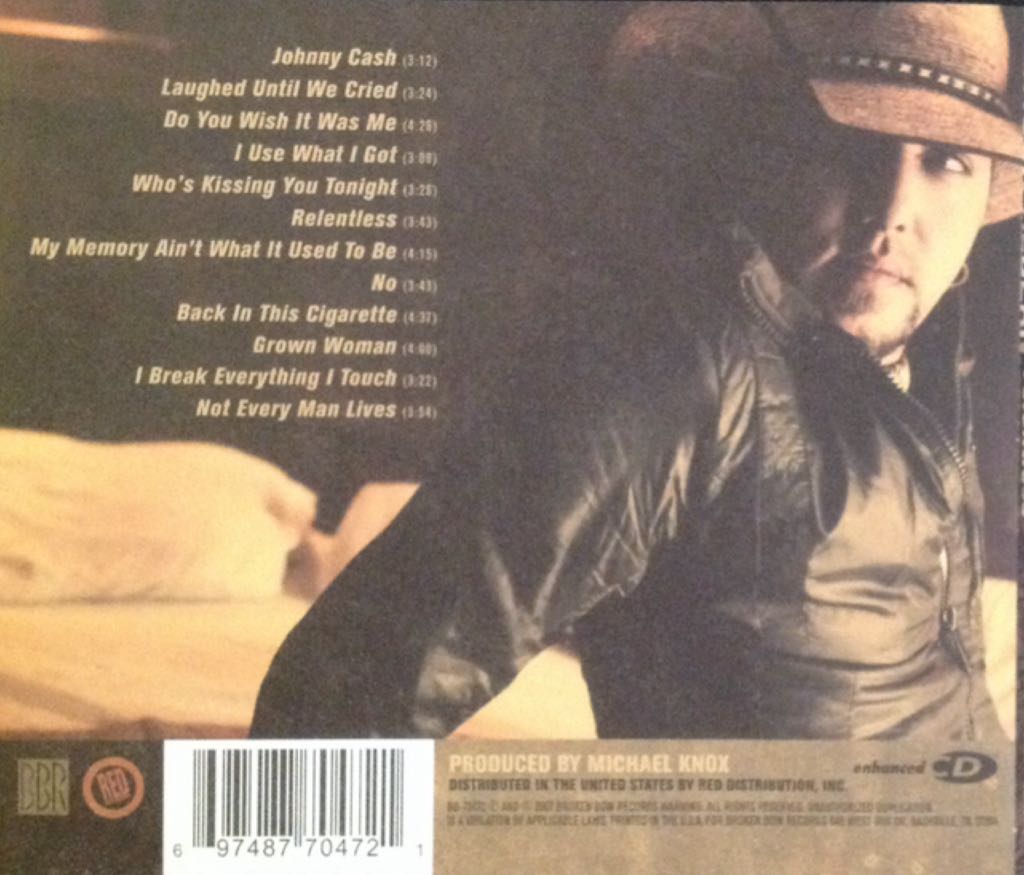 Relentless - Jason Aldean (CD - 45) music collectible [Barcode 697487704721] - Main Image 2