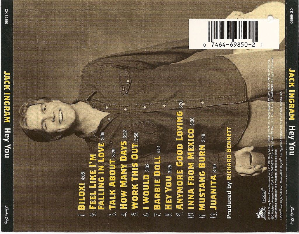 Hey You - Jack Ingram (CD) music collectible - Main Image 2