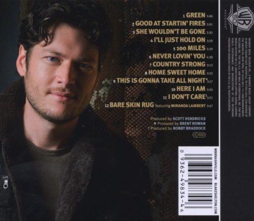 Startin’ Fires - Blake Shelton (CD - 43) music collectible - Main Image 2