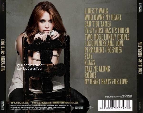 Can’t Be Tamed - Miley Cyrus (CD - 45) music collectible - Main Image 2