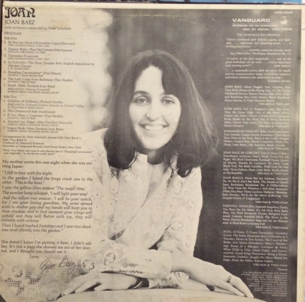 Joan - Baez,Joan (12”) music collectible - Main Image 2