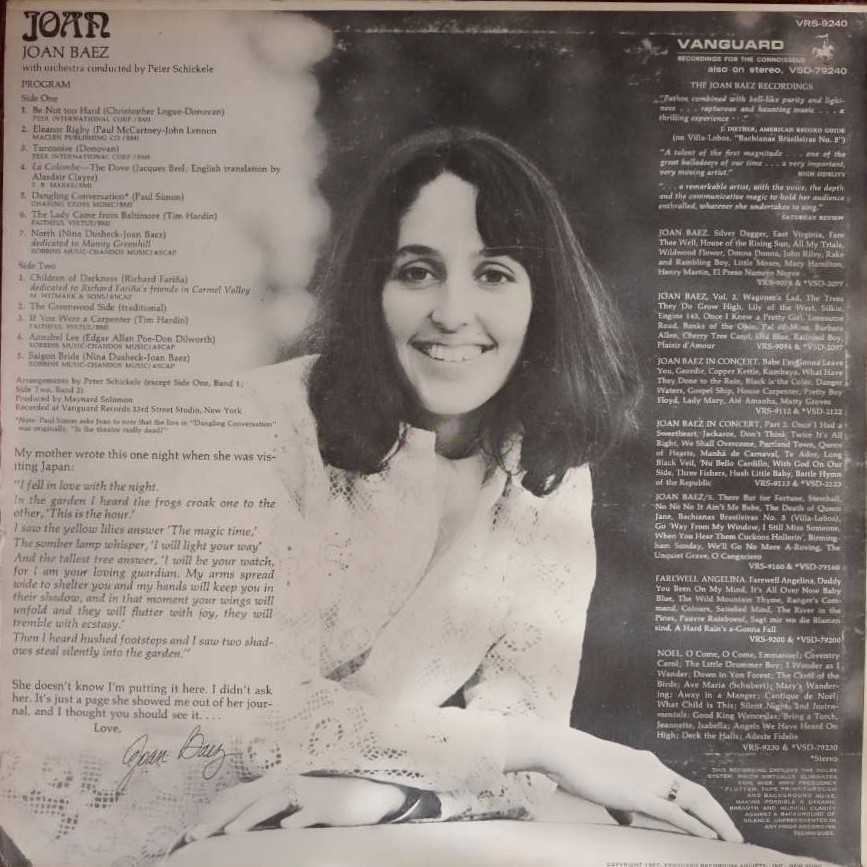 Joan - Baez,Joan (12”) music collectible - Main Image 3