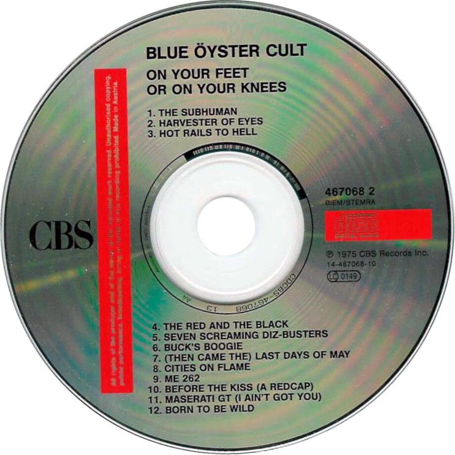 On Your Feet Or On Your Knees - Blue Oyster Cult (Cassette) music collectible - Main Image 2