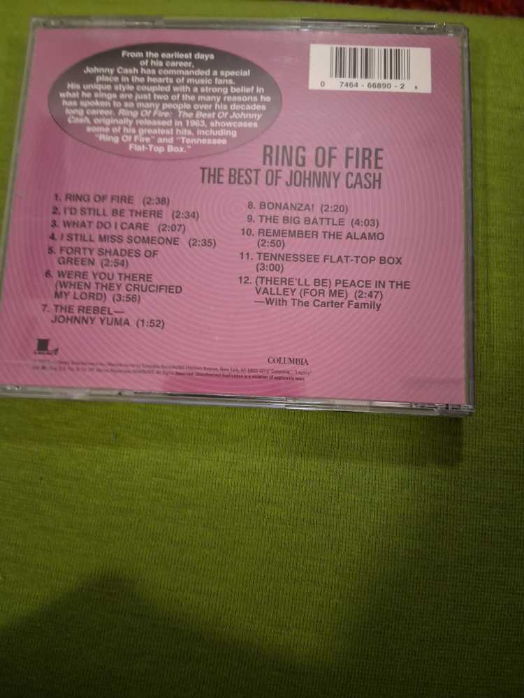 Ring of Fire - Johnny Cash (CD) music collectible [Barcode 074646689028] - Main Image 3