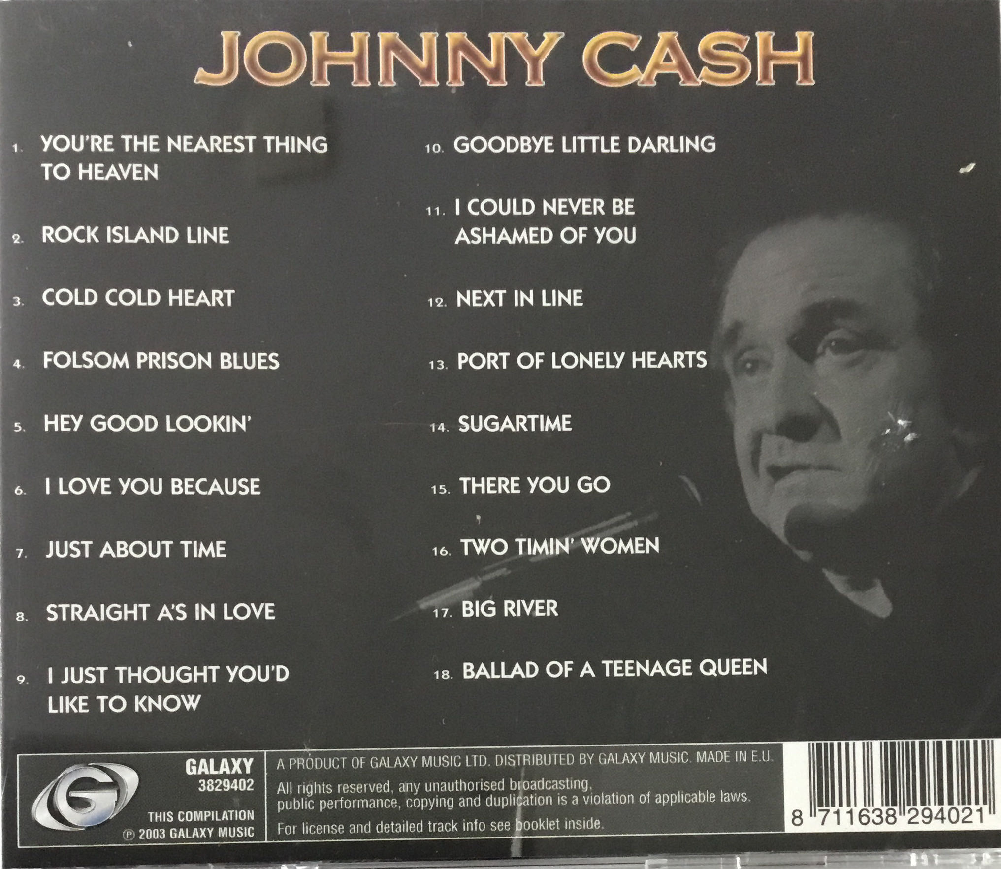 Johnny Cash - Cash, Johnny (CD - 0) music collectible [Barcode 8711638294021] - Main Image 2