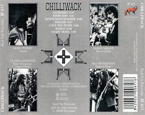 Chilliwack - Chilliwack (CD) music collectible [Barcode 3429031006176] - Main Image 2