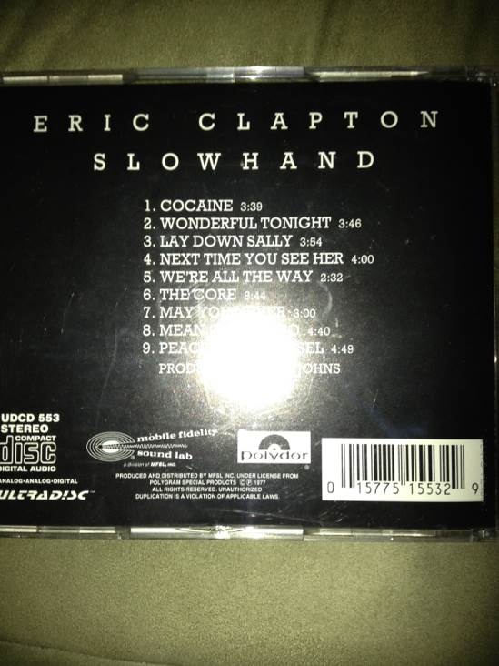 Slowhand - Eric Clapton (CD) music collectible [Barcode 015775155329] - Main Image 2