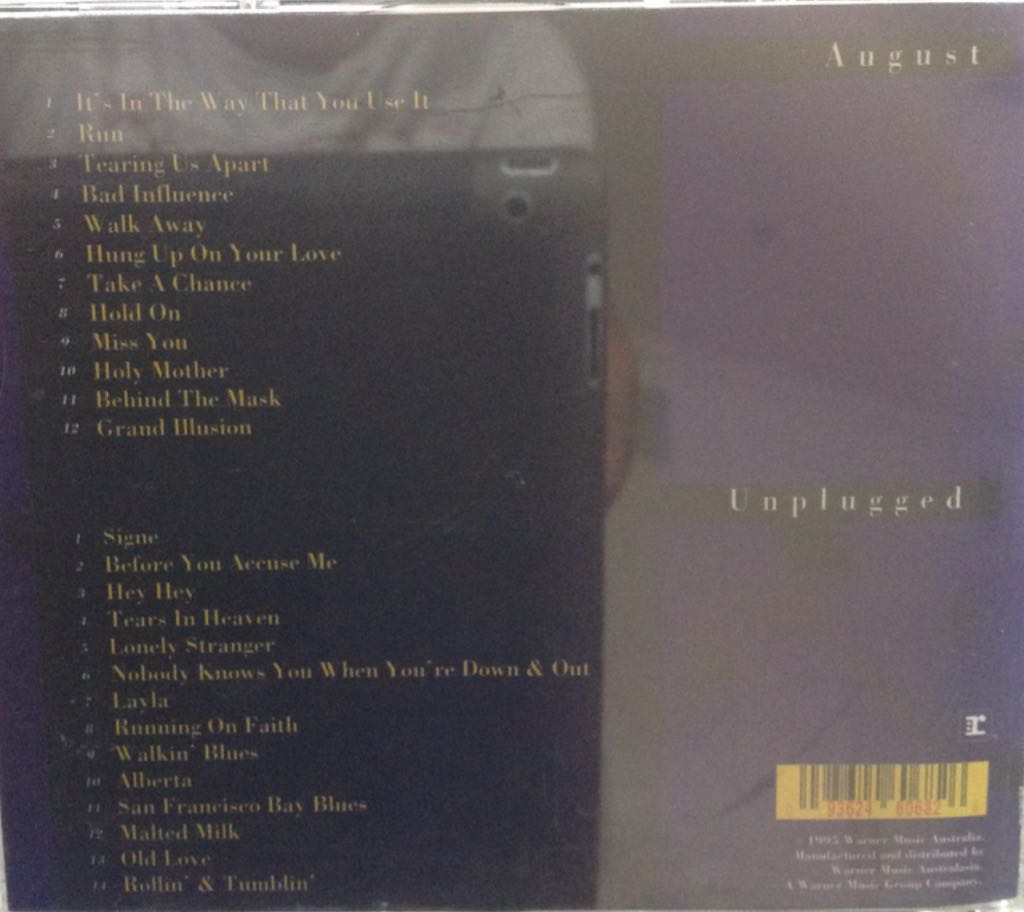 August - Eric Clapton (12” - 56) music collectible [Barcode 093624773627] - Main Image 2