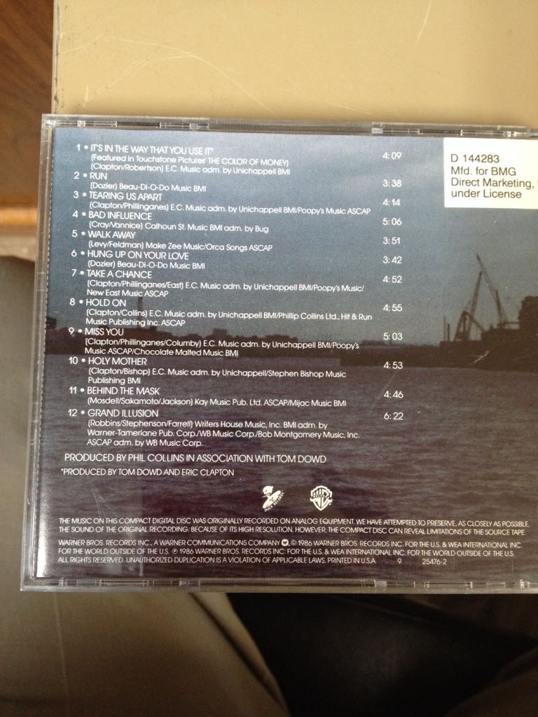 August - Clapton, Eric (CD) music collectible - Main Image 2