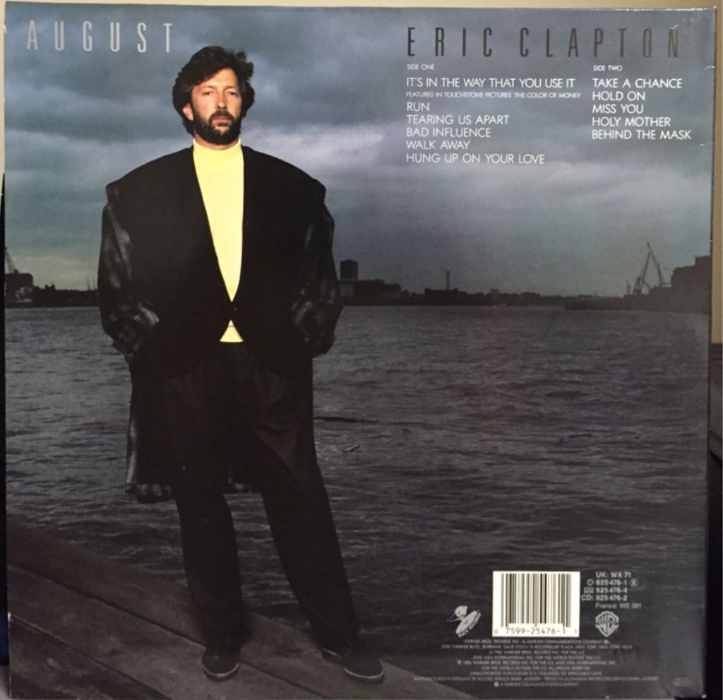 August - Clapton, Eric (12”) music collectible - Main Image 2