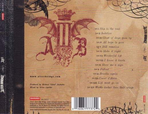 AB III - Alter Bridge (CD - 74) music collectible [Barcode 016861773724] - Main Image 2