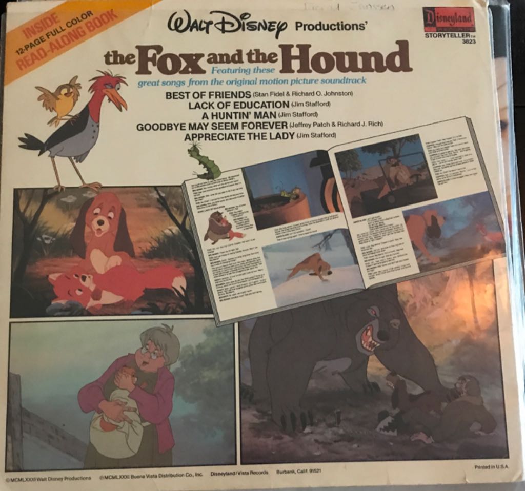 Fox and the Hound - Disney (12”) music collectible - Main Image 2