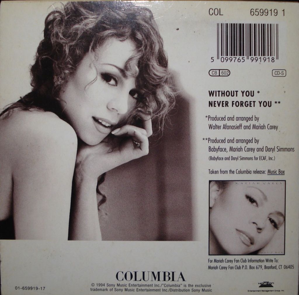 Without You - Mariah Carey (CD) music collectible - Main Image 2
