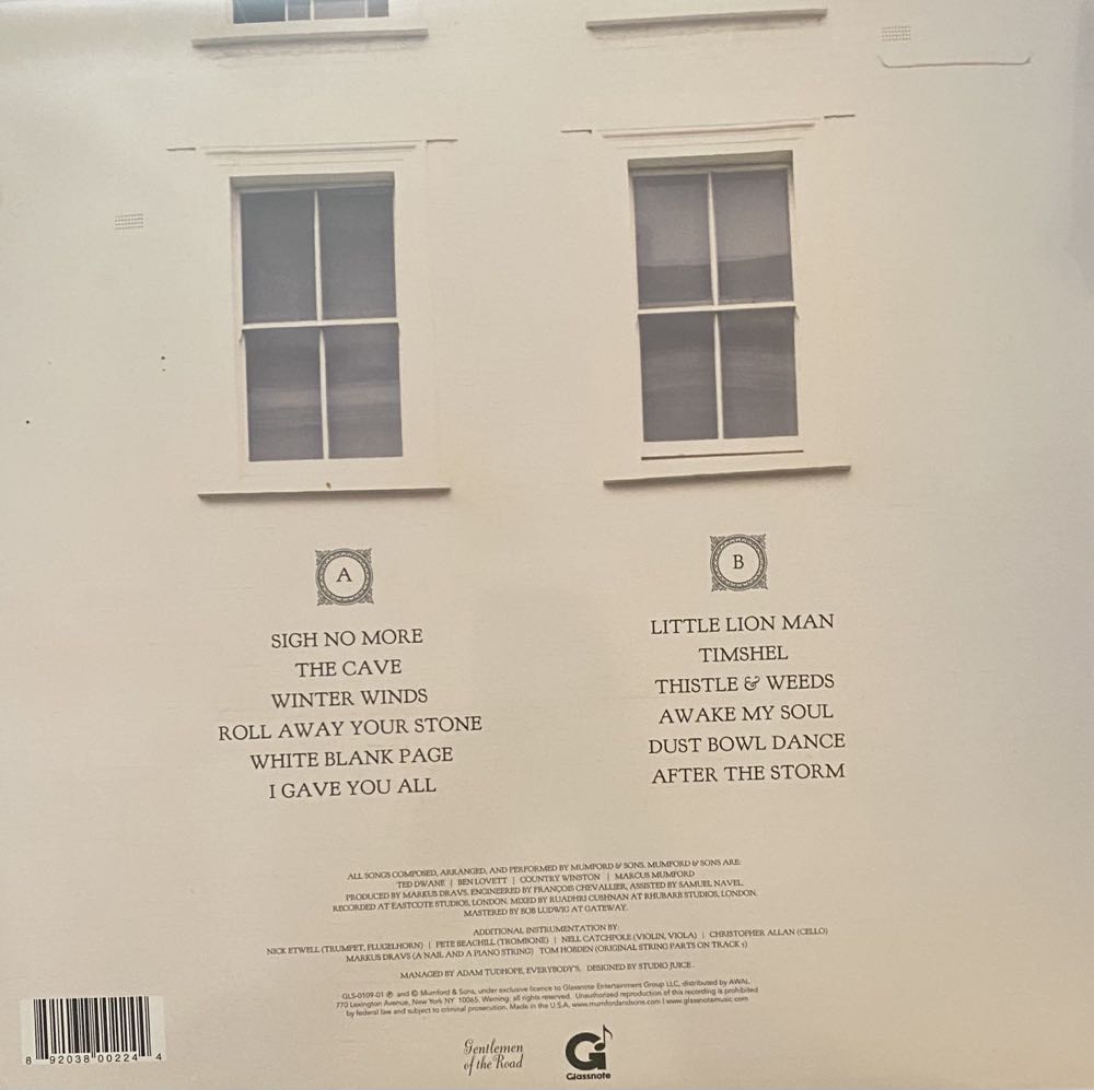 Sigh No More - Mumford & Sons (12”) music collectible [Barcode 292038008237] - Main Image 3