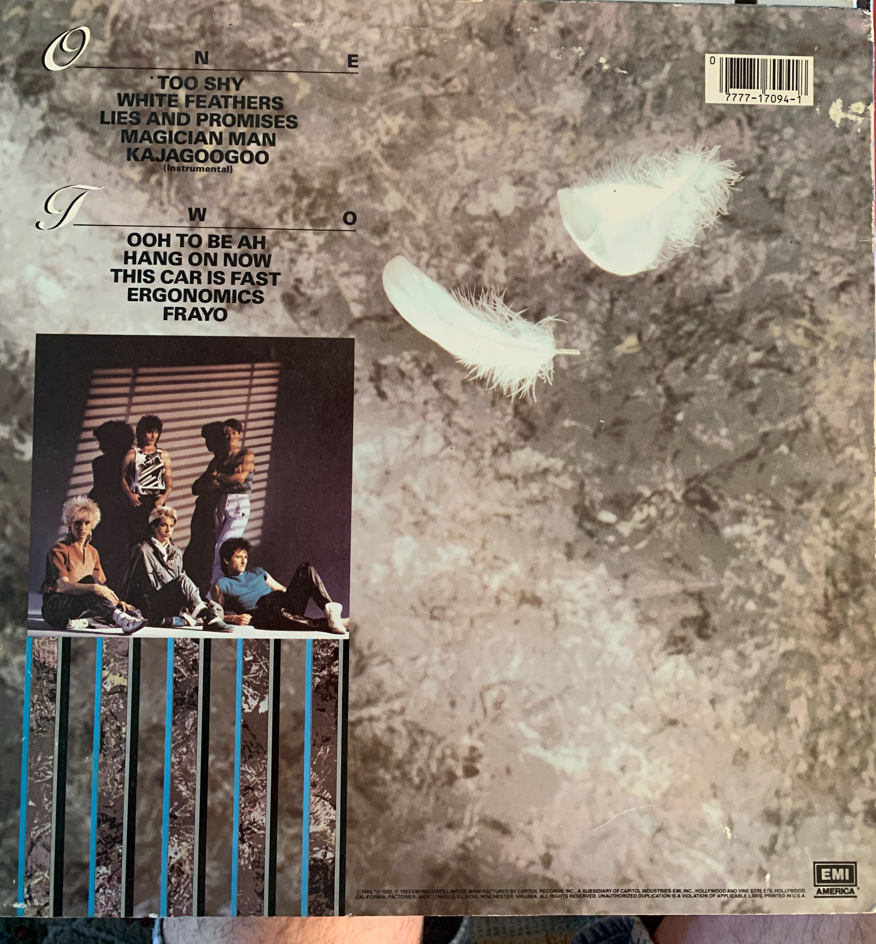 White Feathers - Kajagoogoo (12” - 38) music collectible [Barcode 077771709418] - Main Image 2