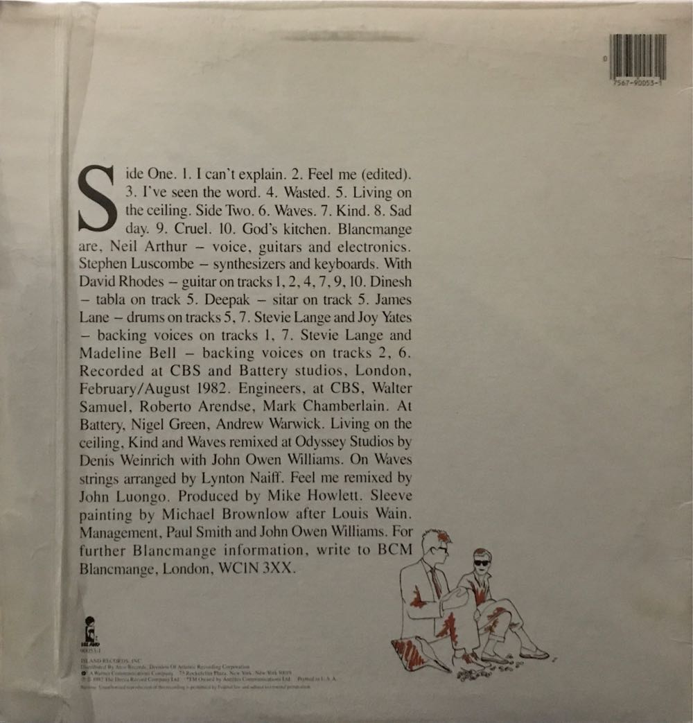 Happy Families - Blancmange (12”) music collectible [Barcode 075679005311] - Main Image 2