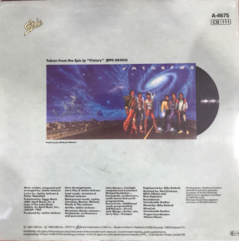 Torture - Jacksons (7”) music collectible - Main Image 2