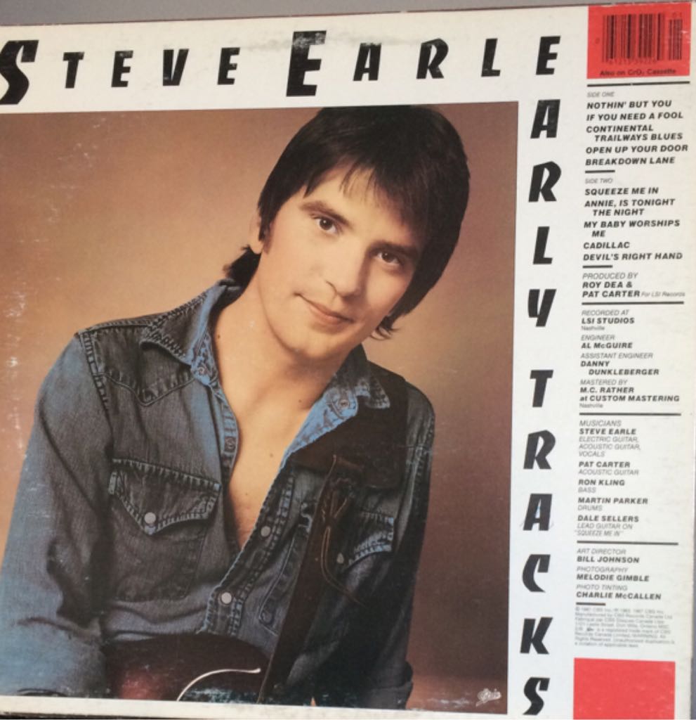 Early Tracks - Earle, Steve (12”) music collectible [Barcode 061213392269] - Main Image 2
