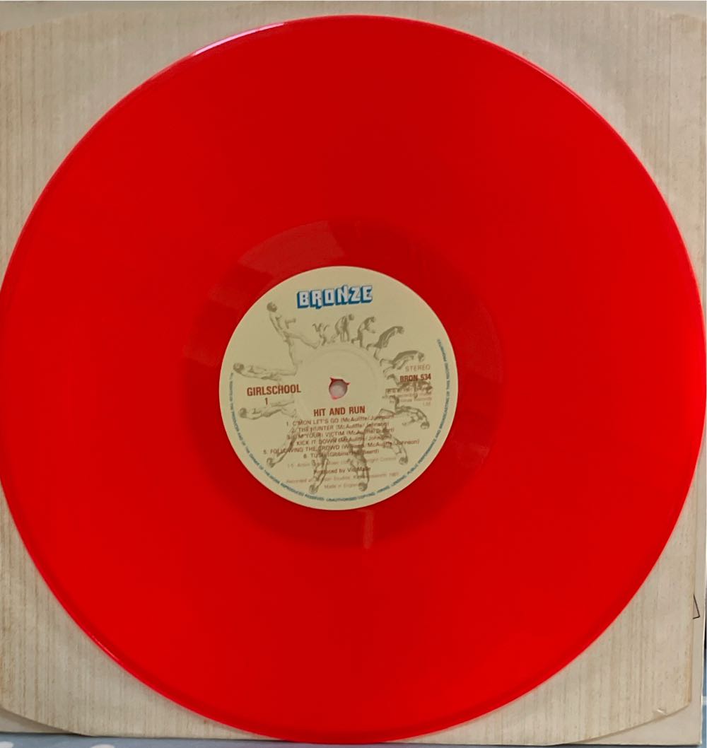 Hit And Run - Girlschool (12”) music collectible - Main Image 3