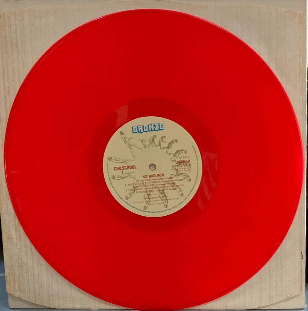 Hit And Run - Girlschool (12”) music collectible - Main Image 4