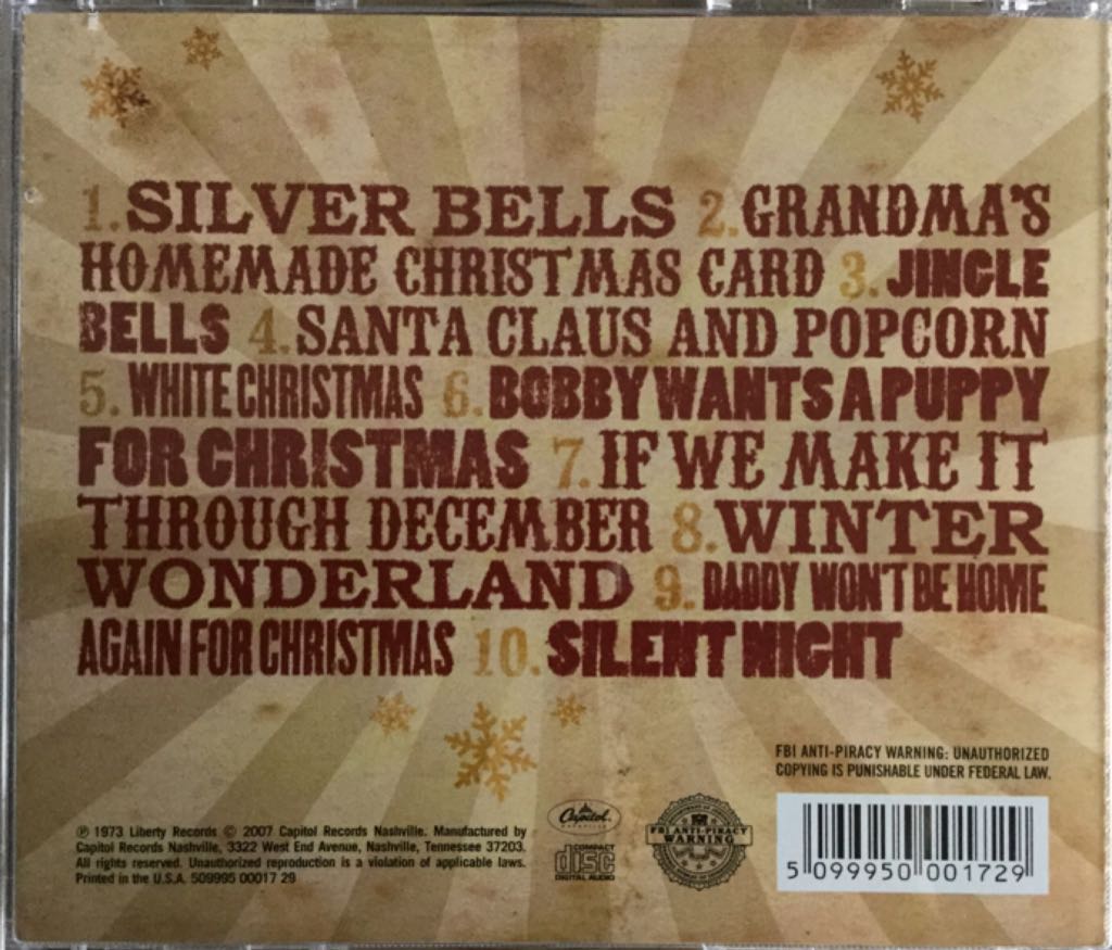 Hags Christmas - Merle Haggard (CD) music collectible [Barcode 5099950001729] - Main Image 2