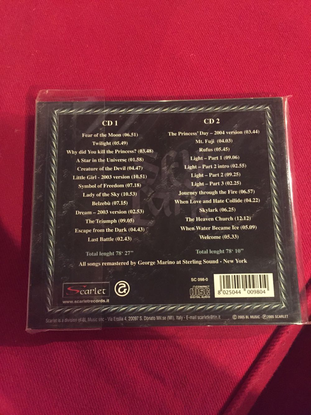 In The Heart Of The Princess - Skylark (CD) music collectible [Barcode 8025044009804] - Main Image 2