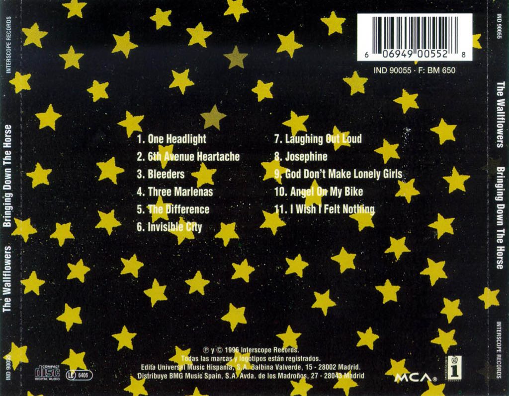 Bringing Down The Horse - Wallflowers, The (CD) music collectible - Main Image 2