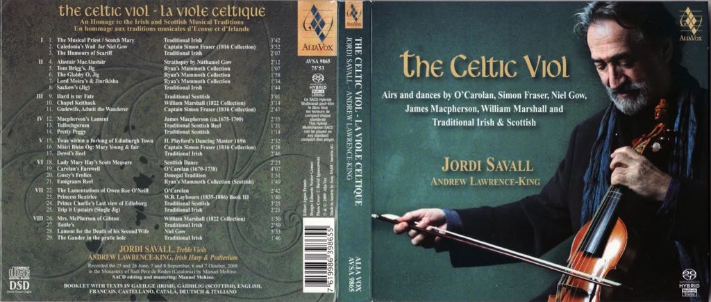 The Celtic Viol I - Jordi Savall (AIFF) music collectible - Main Image 2
