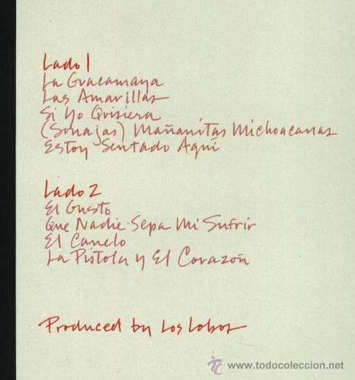 Los Lobos. La Pistola y El Corazón - Los Lobos (AIFF) music collectible - Main Image 2