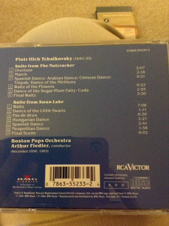 Suites From Tchaikovsky: The Nutcracker And Swan Lake - Arthur Fiedler, Boston Pops music collectible [Barcode 078635523324] - Main Image 2