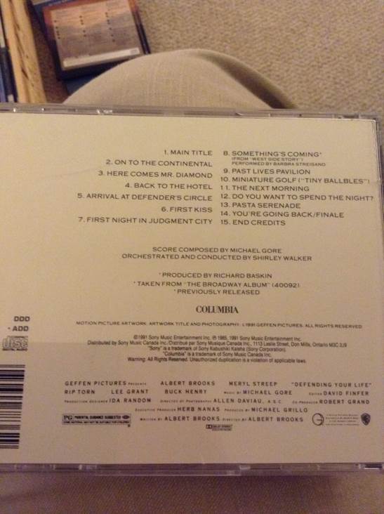 Defending Your Life: Original Motion Picture Soundtrack - Michael Gore (CD) music collectible [Barcode 074644783629] - Main Image 2