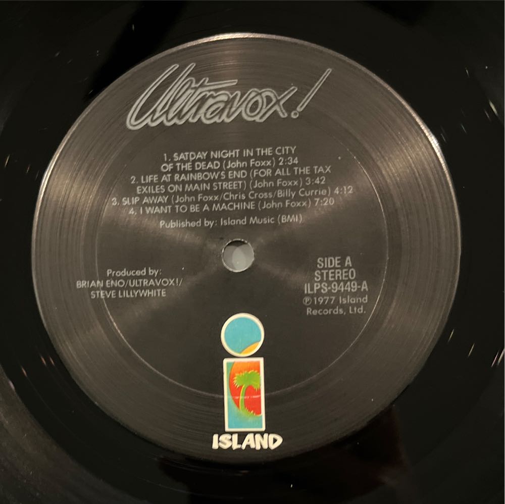 Ultravox! - Ultravox (12”) music collectible [Barcode 042284615921] - Main Image 3